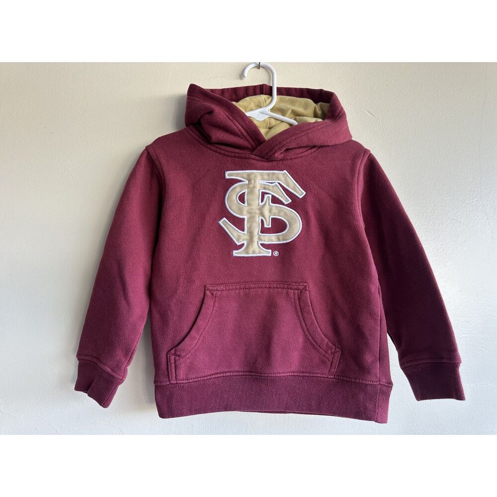 Florida State Seminoles FSU Kids Hoodie Size Small 4T Garnet Gold Pullover